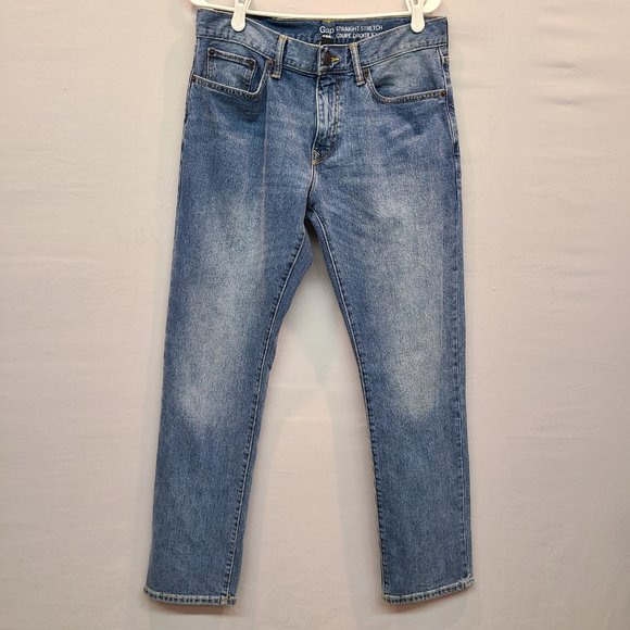 GAP Jeans Mens 30 x 30 Straight Stretch Vintage Wash - Picture 10 of 10